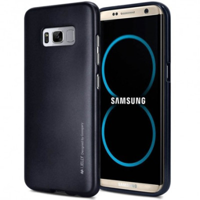 Силиконови гърбове Силиконови гърбове за Samsung Силиконов гръб ТПУ MERCURY iJelly Metal Case за Samsung Galaxy S8 Plus G955 черен